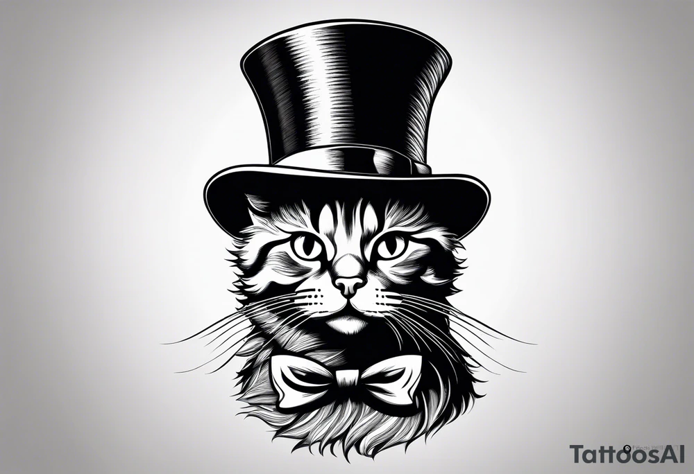 Cat in the hat tattoo idea