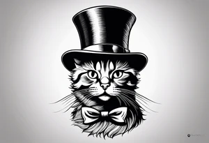 Cat in the hat tattoo idea