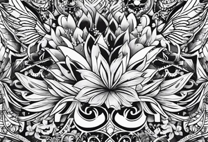 small written quote with machine letter type tattoo idea