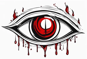 Alucard's bleeding tearly eye tattoo in Hellsing tattoo idea