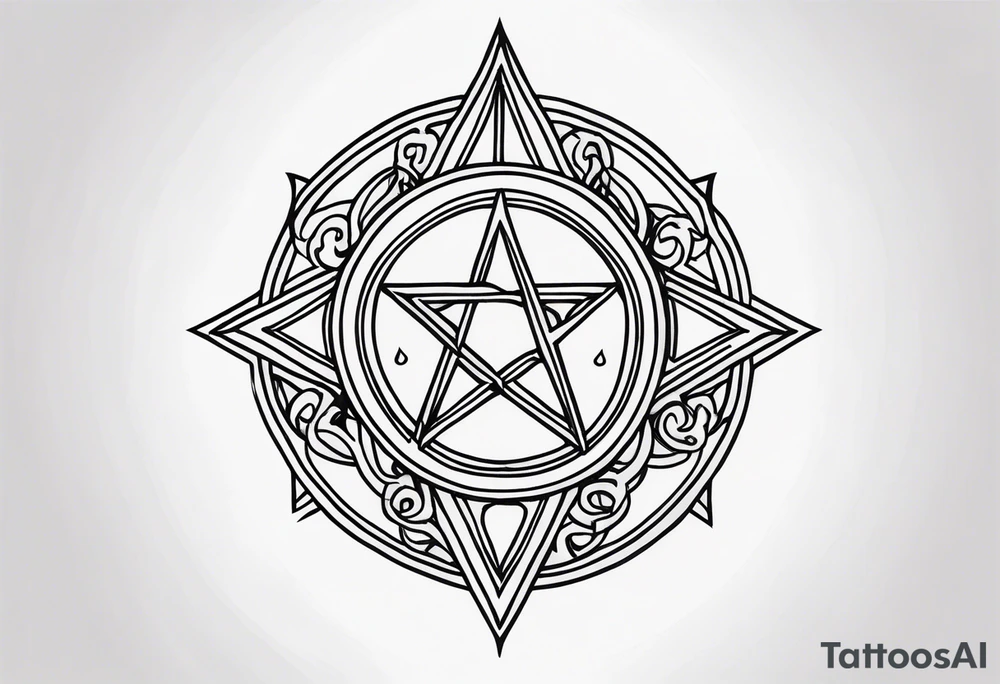 Satanic tattoo idea
