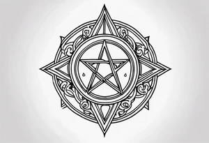 Satanic tattoo idea