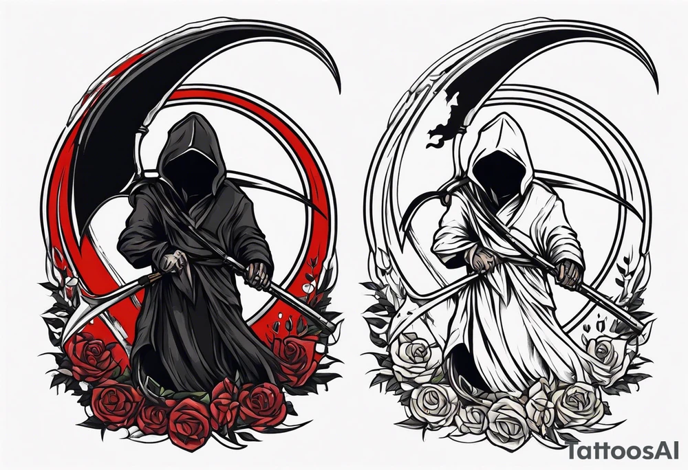 scythe grim reaper tattoo idea