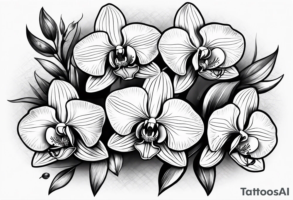 orchids tattoo idea