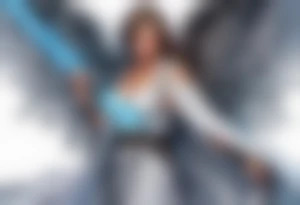 Angel with a lightsaber tattoo idea