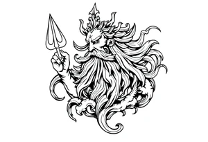 god of sea tattoo idea