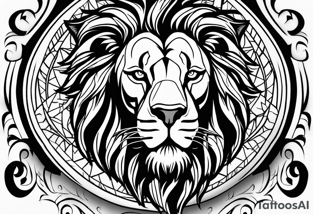 Lion fromage atlas tattoo idea