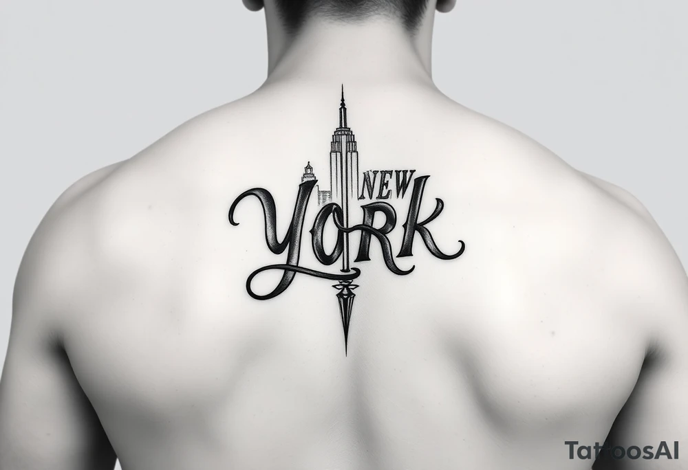 New York arm tattoo tattoo idea