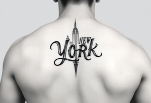 New York arm tattoo tattoo idea