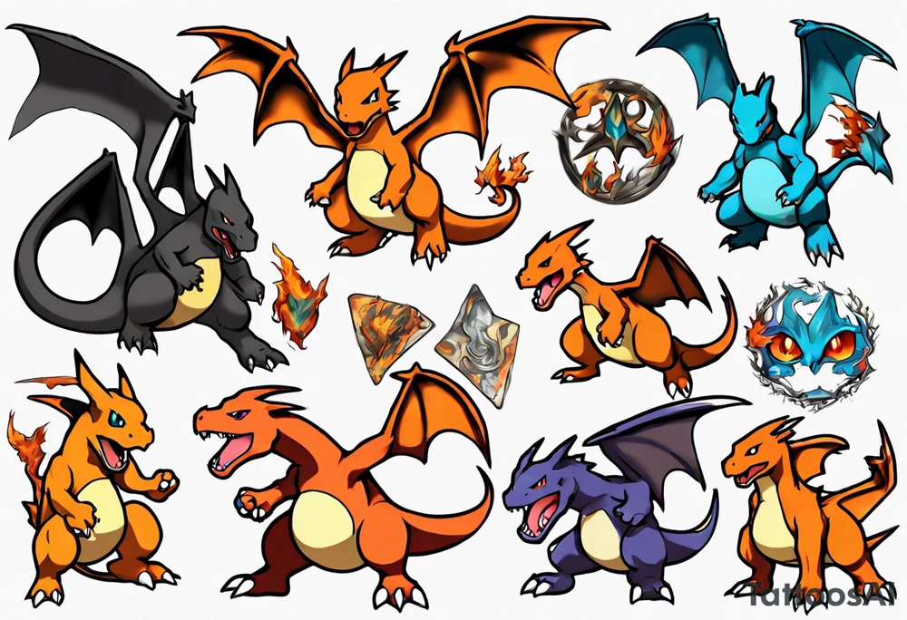 Charizard Pokemon tattoo idea