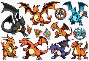 Charizard Pokemon tattoo idea
