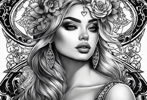 semilly com letra bonita e chique com um coração tattoo idea