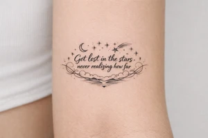 Got lost in the stars never realizing how far tattoo idea