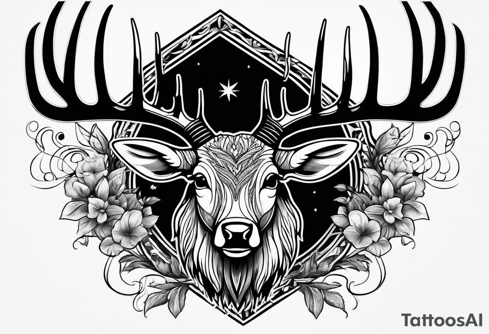 a tattoo fit for a man who hunts deer tattoo idea