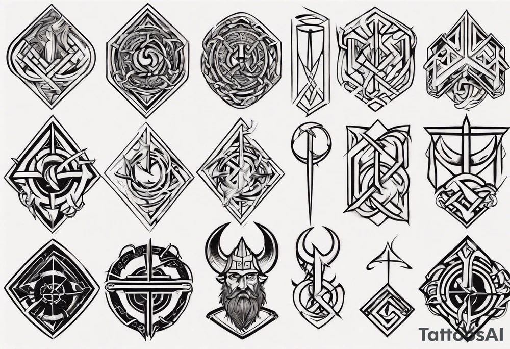 Viking symbol l tattoo idea