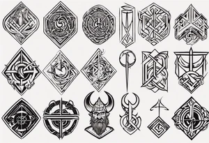 Viking symbol l tattoo idea