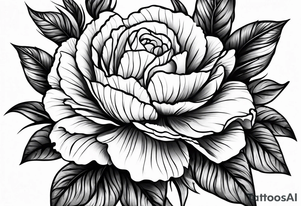 Carnation forearm sleeve tattoo idea