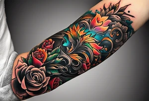 A design for my arm including picture of my kids and cool designs tattoo idea
