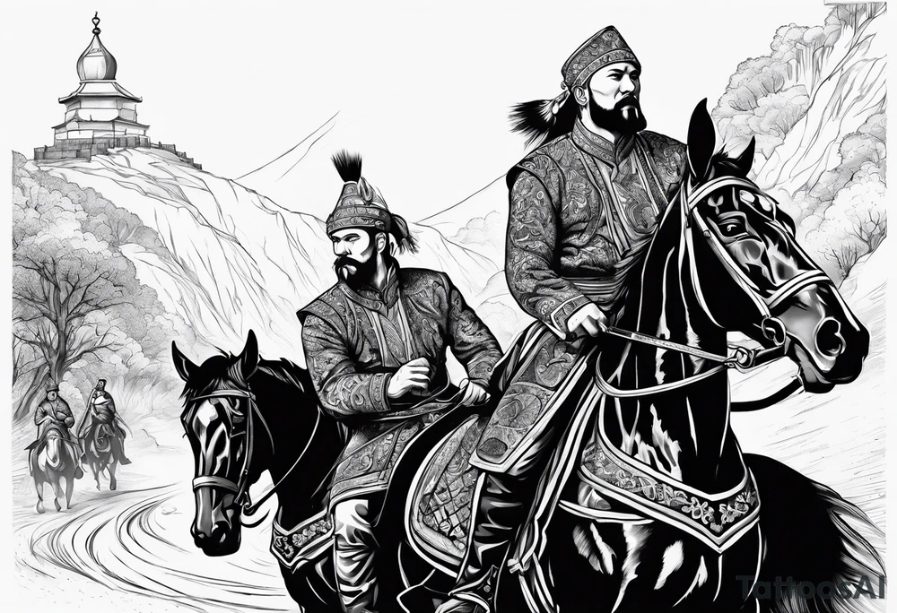 tattoo of Ukrainian Cossacks tattoo idea