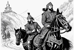 tattoo of Ukrainian Cossacks tattoo idea