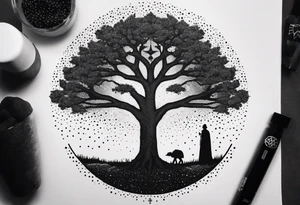 Tree with Star wars tattoo idea