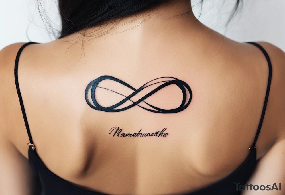 "A minimalist tattoo design symbolizing deep friendship, centered around the name 'Düha.' The design features two intertwined hands, representing trust and support, with a delicate infinity symbol subtly woven into the lines of the hands, indicating eternal friendship. Surrounding the hands, soft abstract elements like flowing lines or watercolor splashes gently frame the name 'Düha' written in elegant script, giving the design a personal and timeless touch. The overall style should evoke warmth, connection, and loyalty." tattoo idea