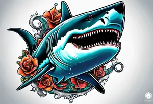 Megalodon tattoo idea