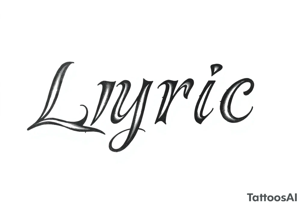 Lyric tattoo idea