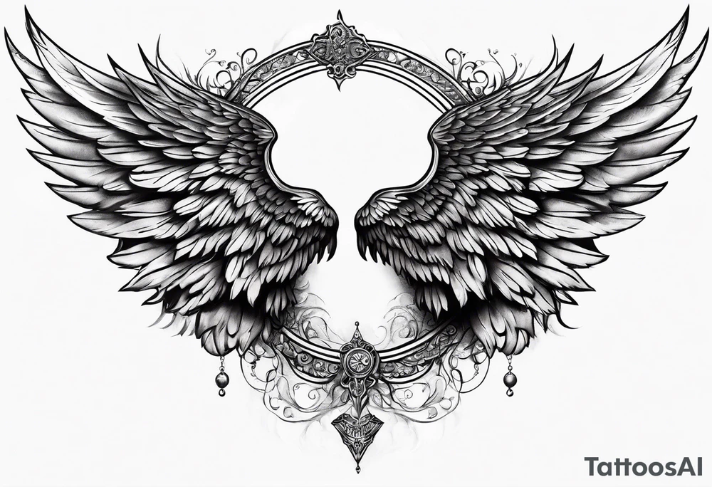 Angel wings tattoo idea