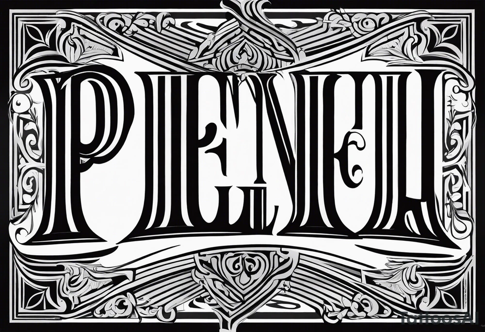 The name: Penellopy, and the name, Aghata Issis tattoo idea