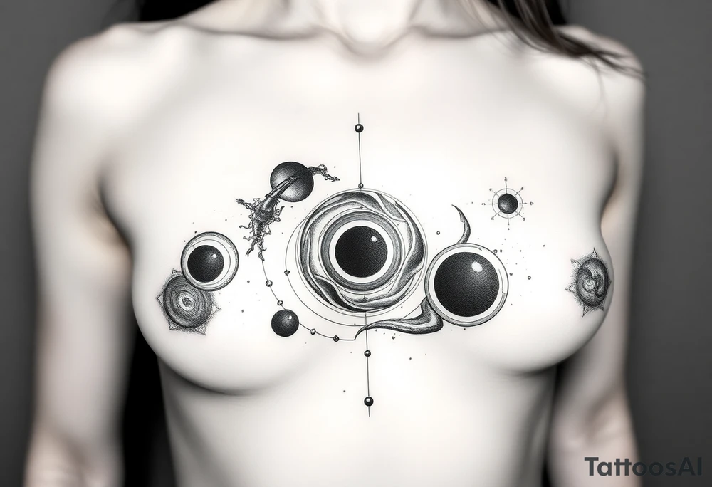 gravity and black holes tattoo idea