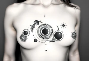 gravity and black holes tattoo idea