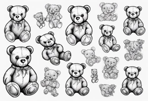 Teddy bear tattoo idea