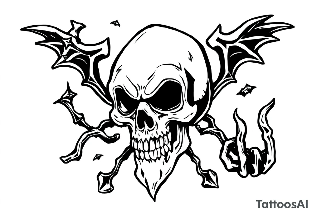 Black plague tattoo idea