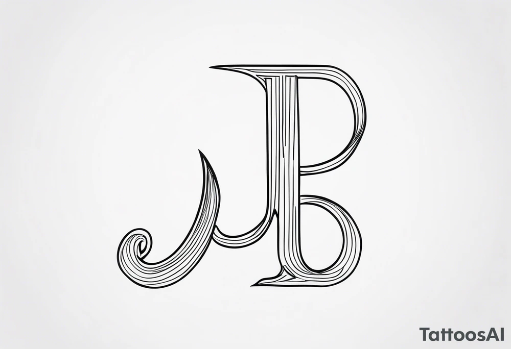 J R letters tattoo idea