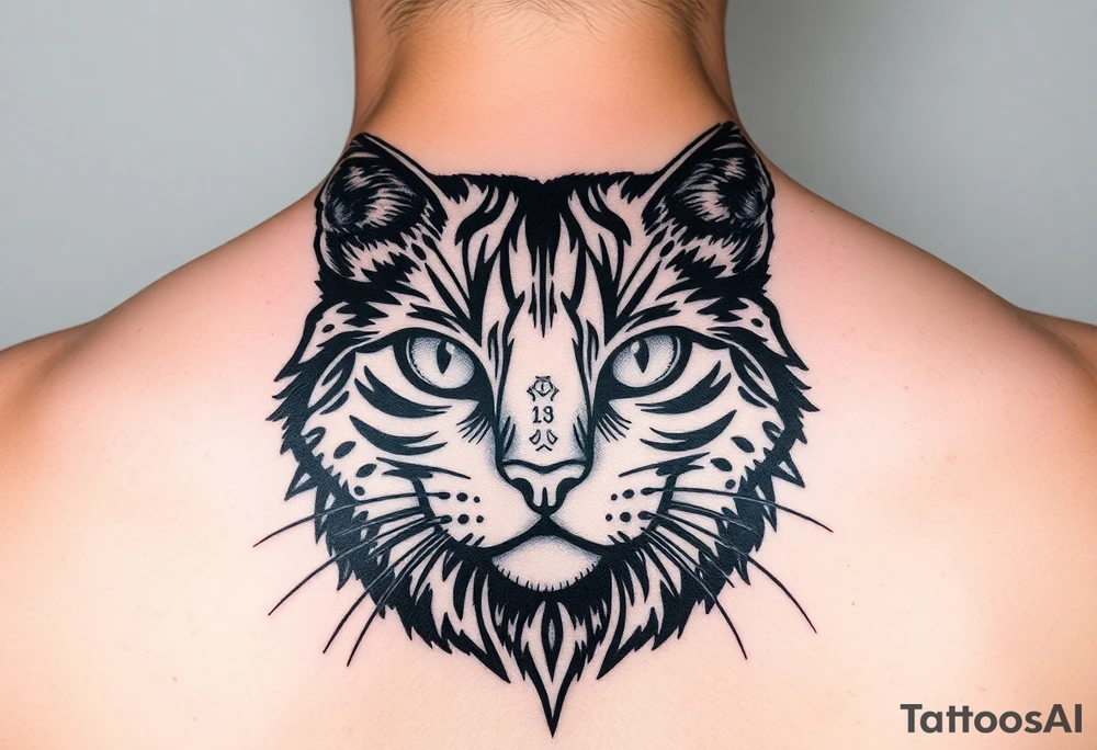 Black Cat tattoo idea