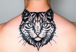Black Cat tattoo idea
