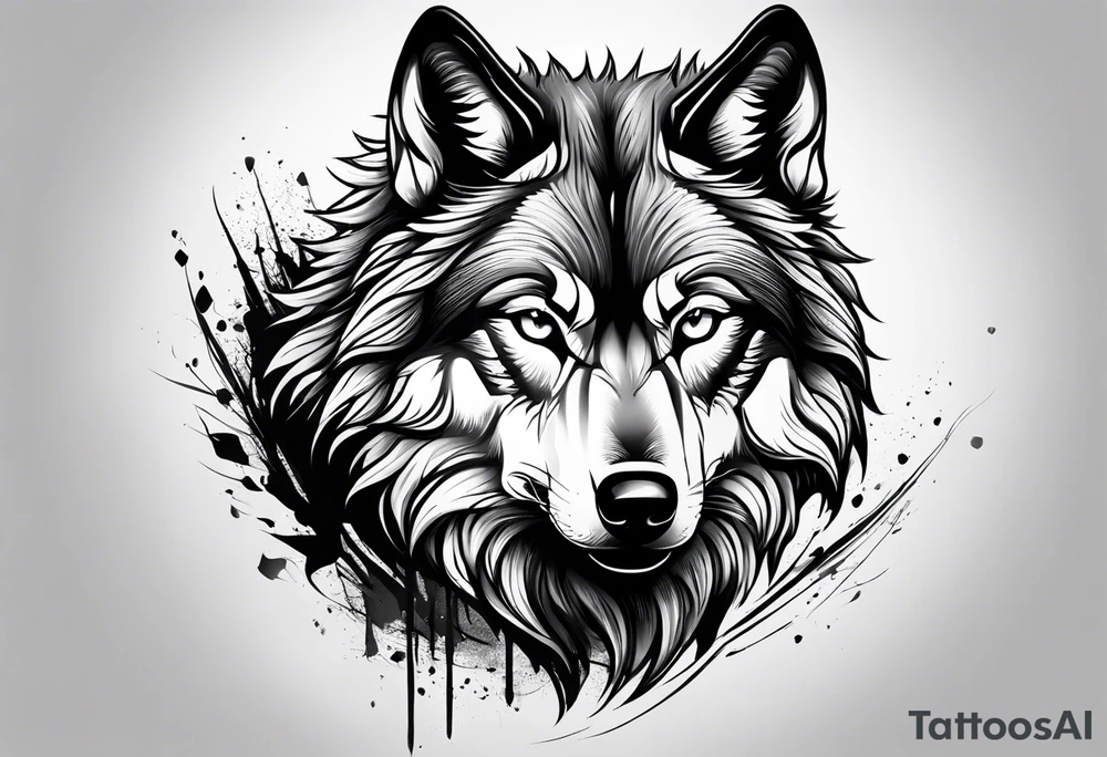 Wolf eyes tattoo idea