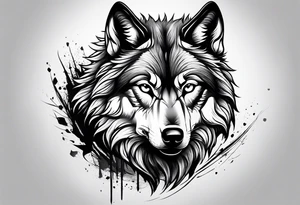Wolf eyes tattoo idea