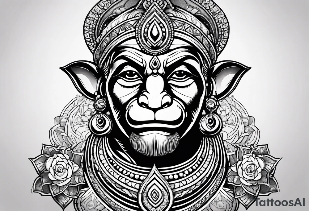 Lord hanuman tattoo idea