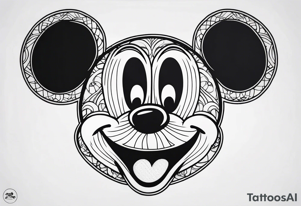 mickey mouse tattoo idea