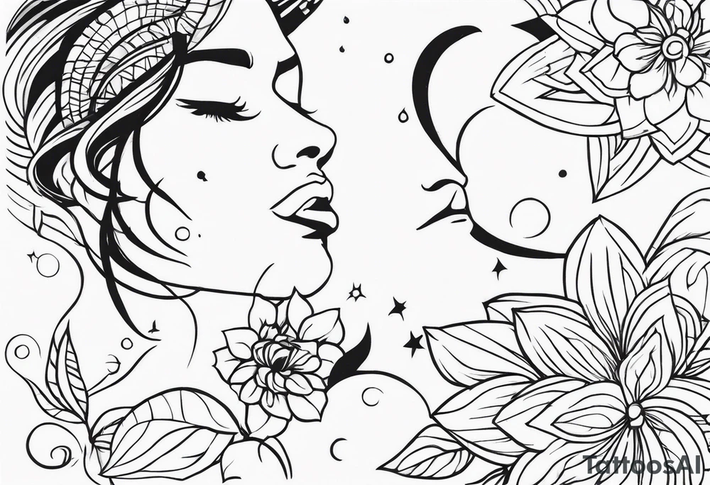 Right side strength tattoo idea
