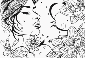 Right side strength tattoo idea