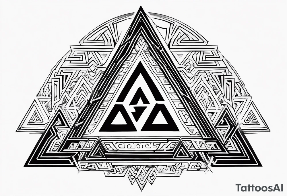 Valhalla word 
valknut tattoo idea