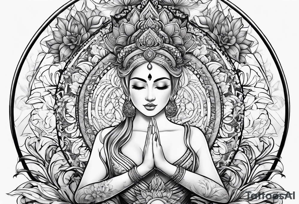 yoga tattoo idea