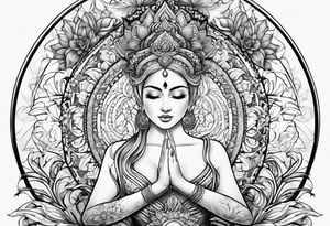 yoga tattoo idea
