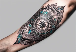 British, forearm tattoo, geometric, subtle, men, culture, iconic tattoo idea