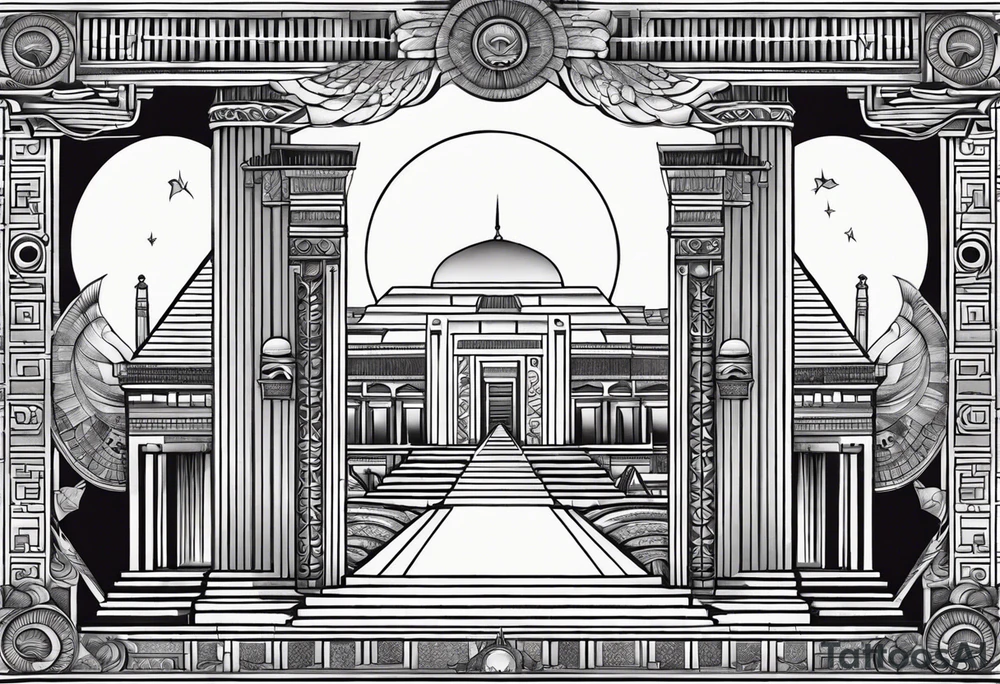 Gates of heaven,Egyptian tattoo idea