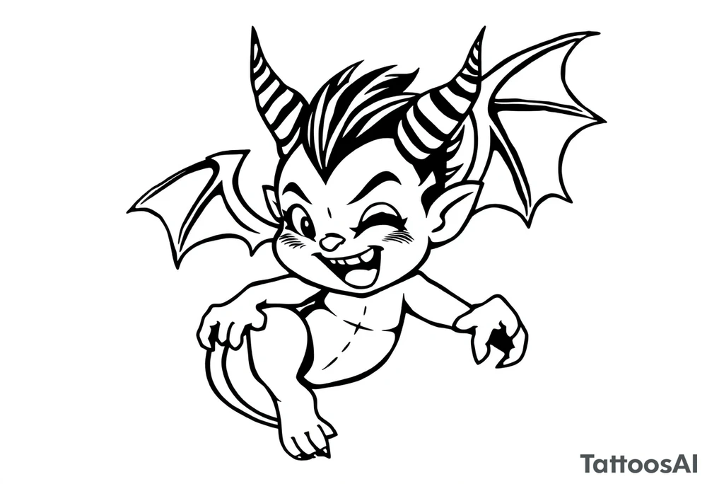Demon tattoo idea