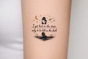 I got lost in the starrs only to be left in the dark tattoo idea